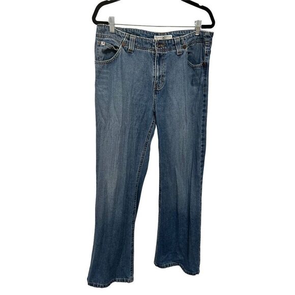 Tommy Hilfiger Hipster Flare Medium Light Wash Size 12 Jeans - Picture 1 of 14